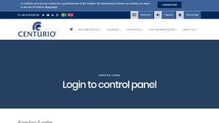 
                            6. Service login - centurio.aero