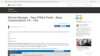 
                            1. Service Manager – New HTML5 Portal – Basic ...