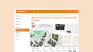 
                            6. Service One Alliance Bank (Canberra City branch) at ANU A ...