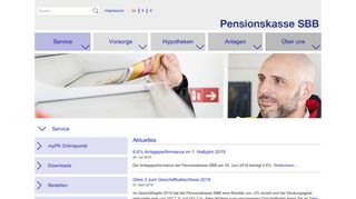 
                            5. Service - Pensionskasse SBB