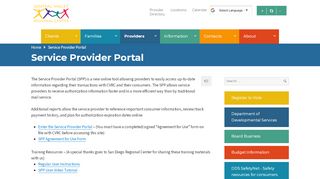 
                            7. Service Provider Portal – Central Valley Regional Center