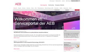 
                            2. service.aeb.de: Übersicht