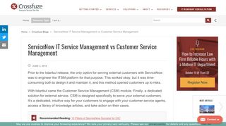 
                            11. ServiceNow IT Service Management vs Customer Service Management