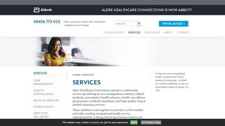 
                            3. Services - Alere Healthcare Connections