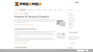 
                            5. Services and Support for Proxmox VE