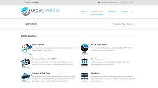 
                            3. Services - Arrow Payroll: Payroll and Tax Payment Solutions