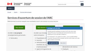 
                            8. Services d'ouverture de session de l'ARC - Canada.ca