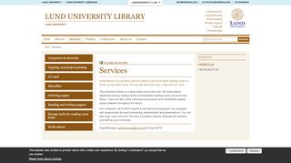 
                            3. Services | Lund University Library