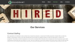 
                            4. Services - Quadrant Inc.