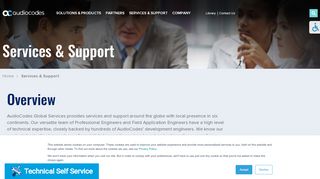 
                            5. Services & Support - AudioCodes