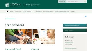 
                            6. Services - Technology Services - Loyola University Maryland