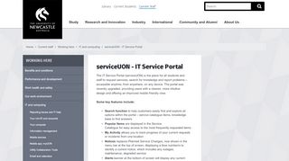 
                            5. serviceUON - IT Service Portal - University of Newcastle