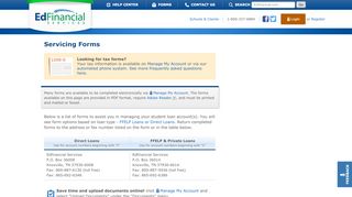 
                            7. Servicing Forms - Edfinancial Services