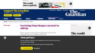 
                            4. Servicing Stop charges can start to add up | Money | The ...