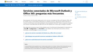 
                            7. Servicios conectados de Microsoft Outlook y Office 365 ...