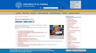 
                            9. Servizi di segreteria on line | Università degli Studi di …