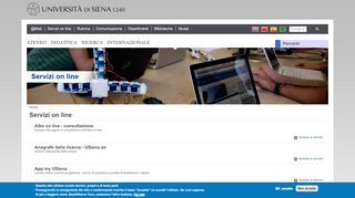 
                            2. Servizi on line | Università degli Studi di Siena - unisi.it