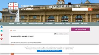 
                            4. servizi online - Anagrafe canina ligure - Regione Liguria