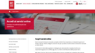 
                            3. Servizi Online - BRT