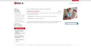 
                            2. Servizio agli assistiti - Uni.CA - UniCredit Cassa Assistenza