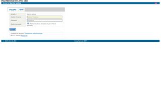 
                            2. Servizio AUnicaLogin - Politecnico di Milano - Polimi