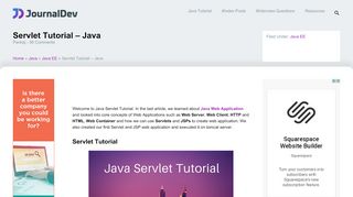 
                            7. Servlet Tutorial - Java - JournalDev