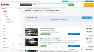 
                            7. sesfikile in Toyota in South Africa | Junk Mail