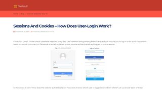 
                            3. Sessions And Cookies - How Does User-Login Work? | Technology ...