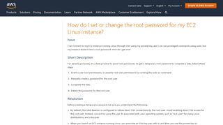 
                            2. Set or Change the Root Password for an EC2 Linux Instance