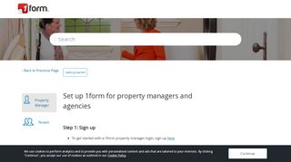 
                            3. Set up 1form for property managers and agencies – 1form ...