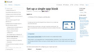 
                            5. Set up a single-app kiosk (Windows 10) | …