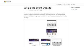 
                            2. Set up an event website (Dynamics 365 for Marketing) | Microsoft Docs