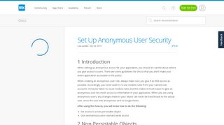 
                            5. Set Up Anonymous User Security - Studio Pro 8 How-to's | Mendix ...