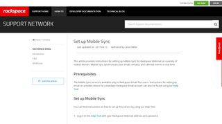 
                            1. Set up Mobile Sync - support.rackspace.com