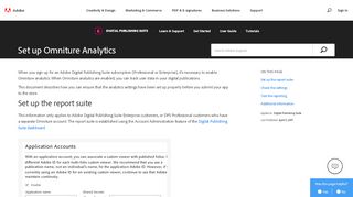 
                            4. Set up Omniture Analytics in Digital Publishing …