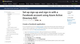 
                            3. Set up sign-up and sign-in with a Facebook account - Azure ...