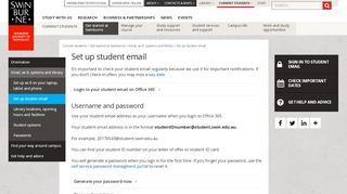 
                            10. Set up student email | Current students | Swinburne University ...