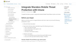 
                            4. Set up Wandera Mobile Threat Protection integration with Intune ...