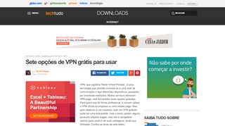 
                            8. Sete opções de VPN grátis para usar | Listas | TechTudo