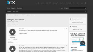 
                            4. Setting for Vbuzzer.com | 3CX - Software Based VoIP IP PBX / PABX