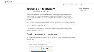 
                            9. Setting up a Git Repository - Visual Studio 2019 for Mac | Microsoft Docs