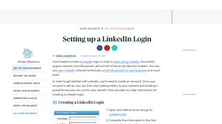 
                            11. Setting up a LinkedIn Login - The Balance