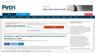
                            2. Setting up a Logon Script through Active Directory Users and ...