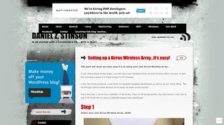
                            3. Setting up a Xirrus Wireless Array…It’s easy! | Daniel Z ...
