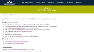 
                            3. Setting Up Email | Eagle County Schools