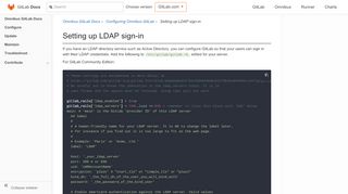 
                            3. Setting up LDAP sign-in | GitLab