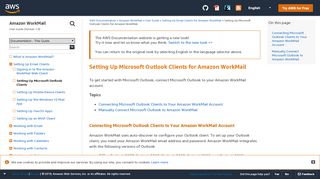 
                            3. Setting Up Microsoft Outlook Clients for Amazon WorkMail