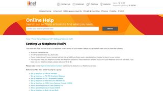 
                            5. Setting up Netphone (VoIP) | iiHelp