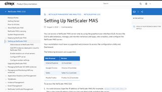 
                            8. Setting Up NetScaler MAS - Citrix.com