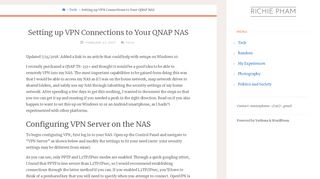 
                            4. Setting up VPN Connections to Your QNAP NAS – Richie Pham